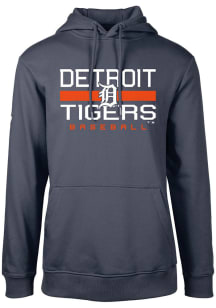 Levelwear Detroit Tigers Mens Navy Blue Podium Long Sleeve Hoodie