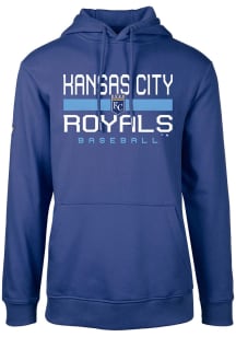 Levelwear Kansas City Royals Mens Blue Podium Long Sleeve Hoodie