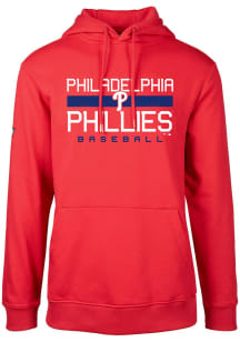 Levelwear Philadelphia Phillies Mens Red Podium Long Sleeve Hoodie