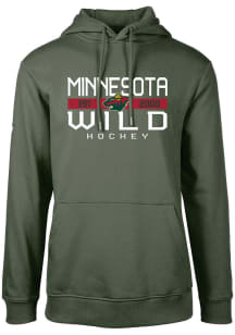 Levelwear Minnesota Wild Mens Green Podium Long Sleeve Hoodie