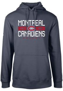 Levelwear Montreal Canadiens Mens Navy Blue Podium Long Sleeve Hoodie