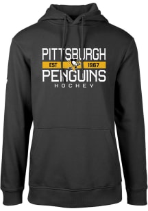 Levelwear Pittsburgh Penguins Mens Black Podium Long Sleeve Hoodie