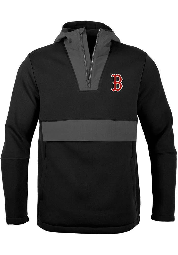 Levelwear Boston Red Sox Black Ruckus Long Sleeve Hoodie, Black, 70% Polyester / 25% Rayon / 5% SPANDEX, Size M, Rally House