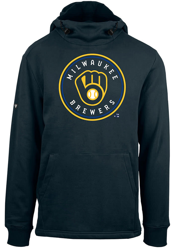 Nike Men's Milwaukee Brewers Blue Cooperstown Logo Pullover Hoodie