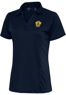 Antigua Rhode Island FC Womens Navy Blue Tribute Short Sleeve Polo Shirt