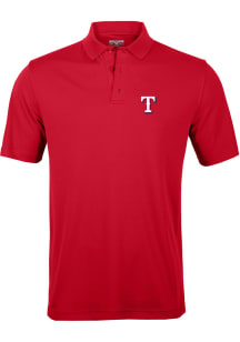 Levelwear Texas Rangers Mens Red Omaha Short Sleeve Polo