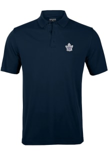 Levelwear Toronto Maple Leafs Mens Navy Blue Omaha Short Sleeve Polo