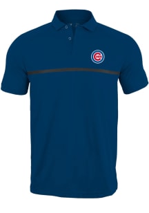 Levelwear Chicago Cubs Mens Blue Sector Short Sleeve Polo