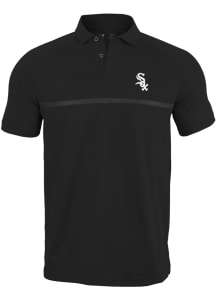 Levelwear Chicago White Sox Mens Black Sector Short Sleeve Polo