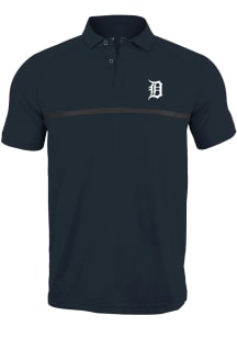 Levelwear Detroit Tigers Mens Navy Blue Sector Short Sleeve Polo