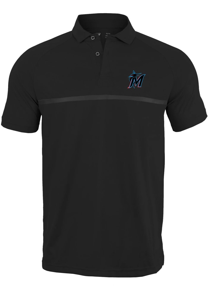 Accolade Men's Levelwear Gray Miami Marlins Sonic Polo Size: Small