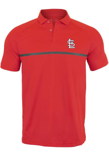 Levelwear St Louis Cardinals Mens Red Sector Short Sleeve Polo