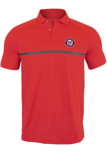 Levelwear Washington Nationals Mens Red Sector Short Sleeve Polo
