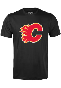 Levelwear Calgary Flames Black Richmond Short Sleeve T Shirt