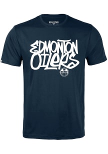 Levelwear Edmonton Oilers Navy Blue Richmond Short Sleeve T Shirt