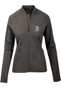 Levelwear Boston Red Sox Womens Charcoal City Connect Ezra Long Sleeve Track Jacket