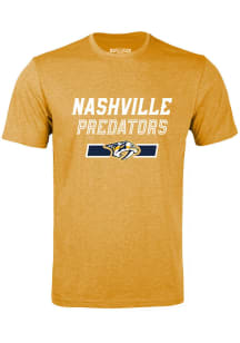Levelwear Nashville Predators Gold Richmond Short Sleeve T Shirt