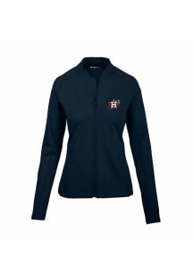 Levelwear Houston Astros Womens Navy Blue City Connect Ezra Long Sleeve Track Jacket