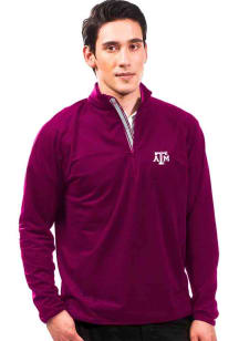 Levelwear Texas A&amp;M Aggies Mens Maroon Metro Long Sleeve 1/4 Zip Pullover