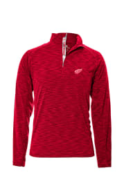 Levelwear Detroit Red Wings Mens Red Mobilityt Long Sleeve 1/4 Zip Pullover