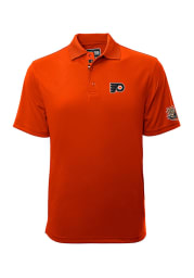 Levelwear Philadelphia Flyers Mens Orange Helium Short Sleeve Polo