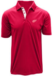Levelwear Detroit Red Wings Mens Red Dwayne Short Sleeve Polo