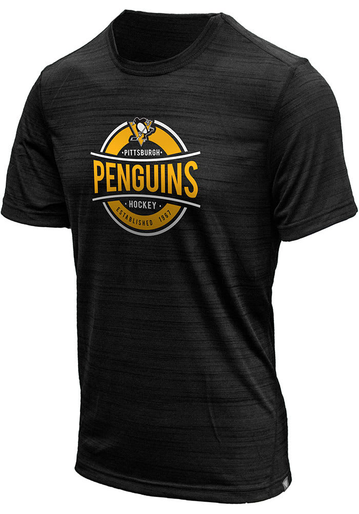 Levelwear Pittsburgh Penguins Black Anchor Short Sleeve T Shirt