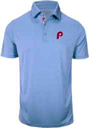 Levelwear Philadelphia Phillies Mens Light Blue Metric Short Sleeve Polo