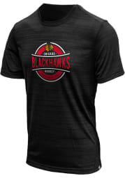 Levelwear Chicago Blackhawks Black Anchor Short Sleeve T Shirt