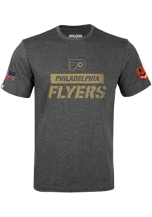 Levelwear Philadelphia Flyers Charcoal Corporal Richmond Short Sleeve T Shirt