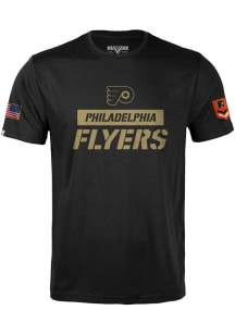 Levelwear Philadelphia Flyers Black Corporal Richmond Short Sleeve T Shirt