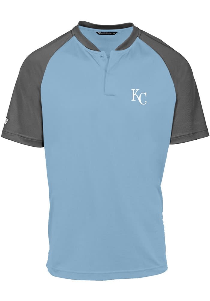 Levelwear Kansas City Royals Blue Tracker Short Sleeve Polo, Blue, 100% POLYESTER, Size 3XL, Rally House