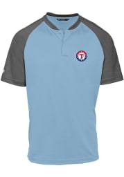 Levelwear Texas Rangers Mens Light Blue TRACKER Short Sleeve Polo