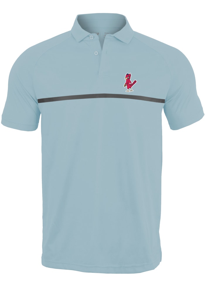 Levelwear St Louis Cardinals Mens Light Blue INSIGNIA SECTOR Short Sleeve Polo