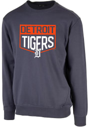 Levelwear Detroit Tigers Mens Navy Blue Zane Team Shield Long Sleeve Sweatshirt