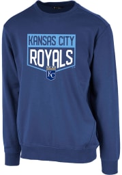 Levelwear Kansas City Royals Mens Blue Zane Team Shield Long Sleeve Sweatshirt
