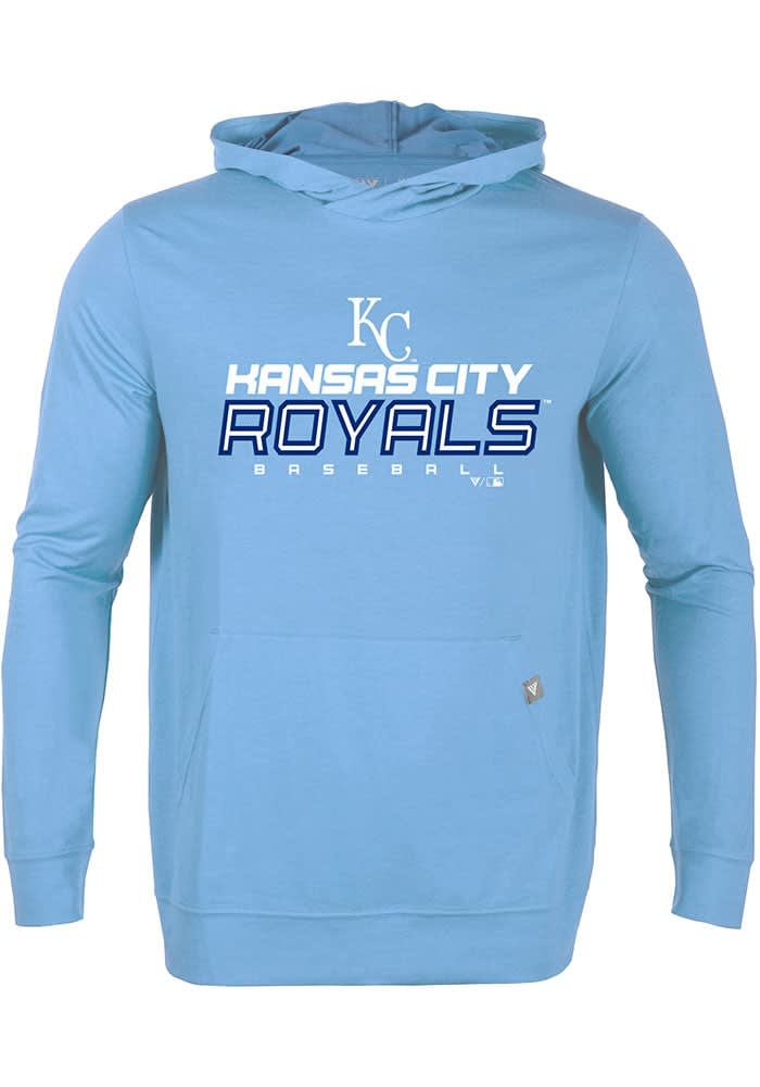 Levelwear Kansas City Royals Women's Blue Lux SS Athleisure Tee, Blue, 100% POLYESTER, Size M, Rally House