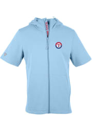 Levelwear Texas Rangers Mens Light Blue SCOREBOARD RECRUIT Short Sleeve Jacket