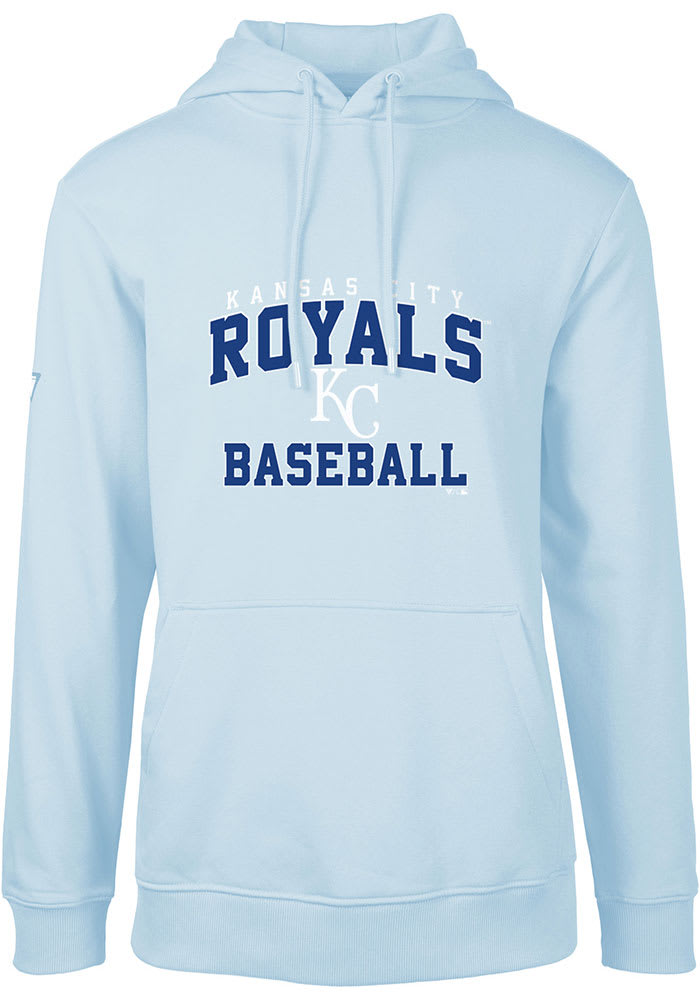 Levelwear Kansas City Royals Blue Dimension Long Sleeve Hoodie, Blue, 88% Polyester / 12% SPANDEX, Size S, Rally House