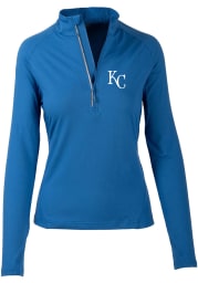 Levelwear KC Royals Womens Blue Energy 1/4 Zip Pullover
