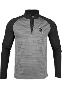 Levelwear Chicago White Sox Mens Charcoal Vandal Long Sleeve 1/4 Zip Pullover