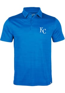 Levelwear Kansas City Royals Mens Blue Sway Short Sleeve Polo