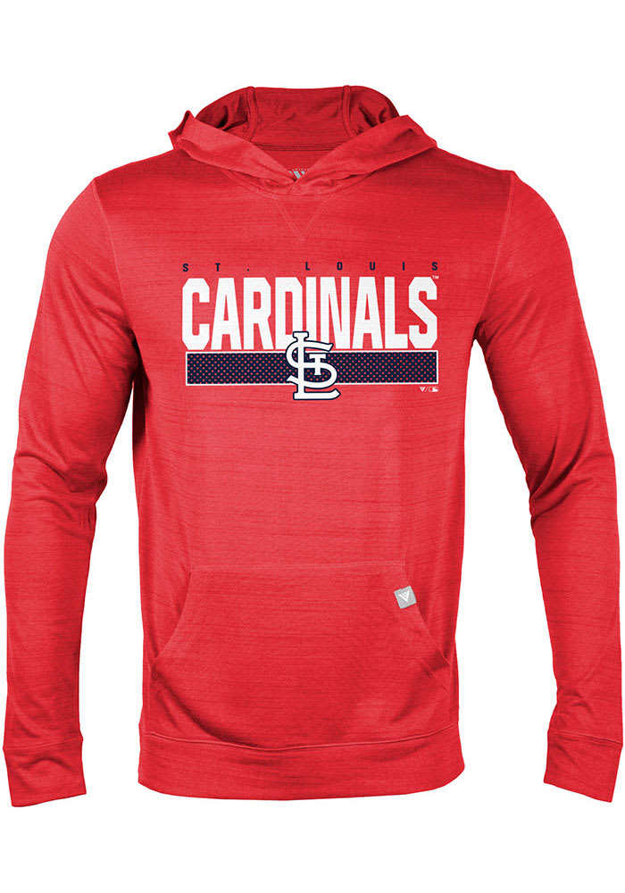 Men's Levelwear Navy/Charcoal St. Louis Cardinals Uproar Farm Team Pullover Hoodie