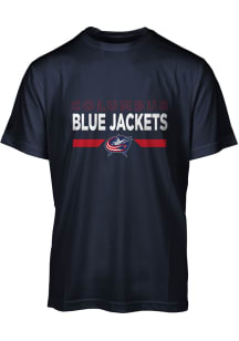 Levelwear Columbus Blue Jackets  ANTHEM Short Sleeve T Shirt