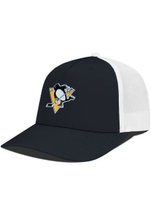 Levelwear Pittsburgh Penguins 2T Signal Trucker Adjustable Hat - Black