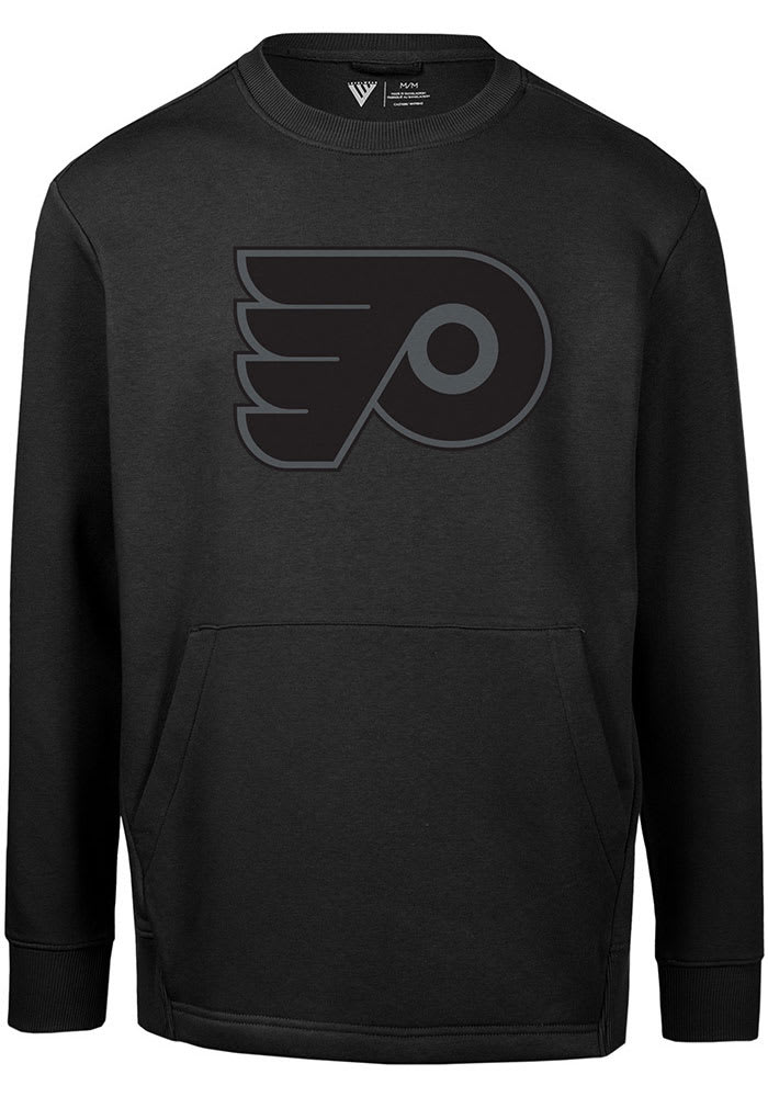 Levelwear Philadelphia Flyers Mens Black Alliance Long Sleeve Crew Sweatshirt