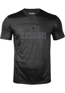 Levelwear Chicago Blackhawks Black Anchor Uncontested Short Sleeve T Shirt