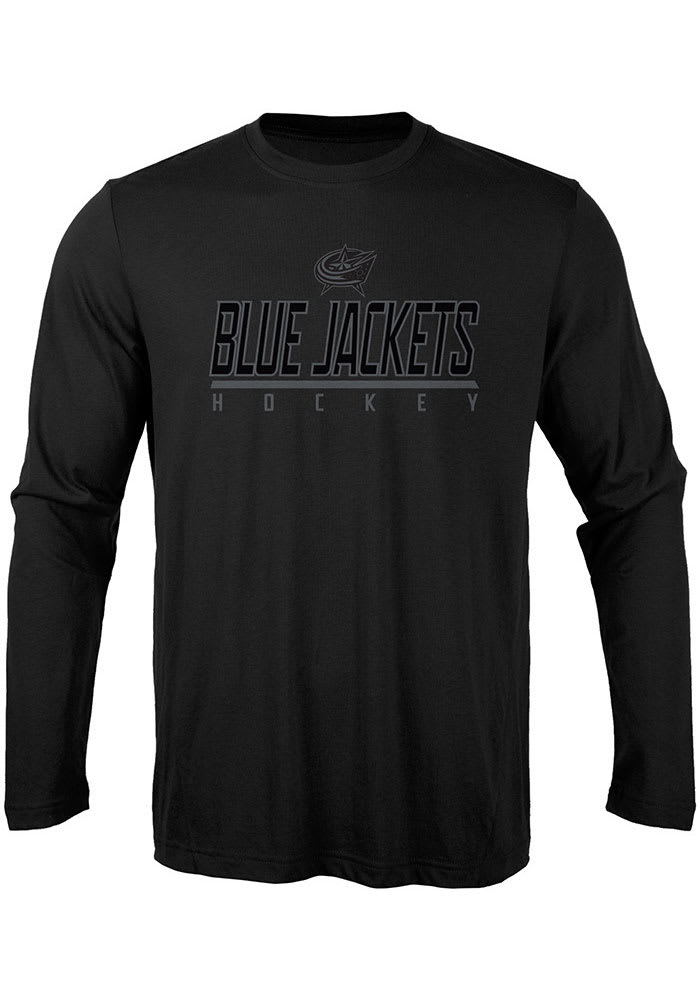 Levelwear Columbus Blue Jackets Black Anchor Pace Long Sleeve T-Shirt