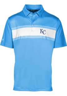 Levelwear Kansas City Royals Mens Light Blue Exert Short Sleeve Polo