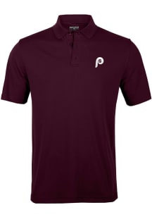 Levelwear Philadelphia Phillies Mens Maroon Omaha Short Sleeve Polo